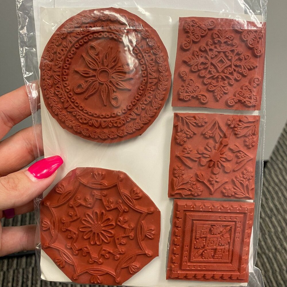 Cling Stamp Set, Mandala Design